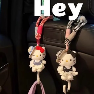 记录的瞬间kt车载挂钩2025新款座椅后背多功能创意可爱挂件收纳