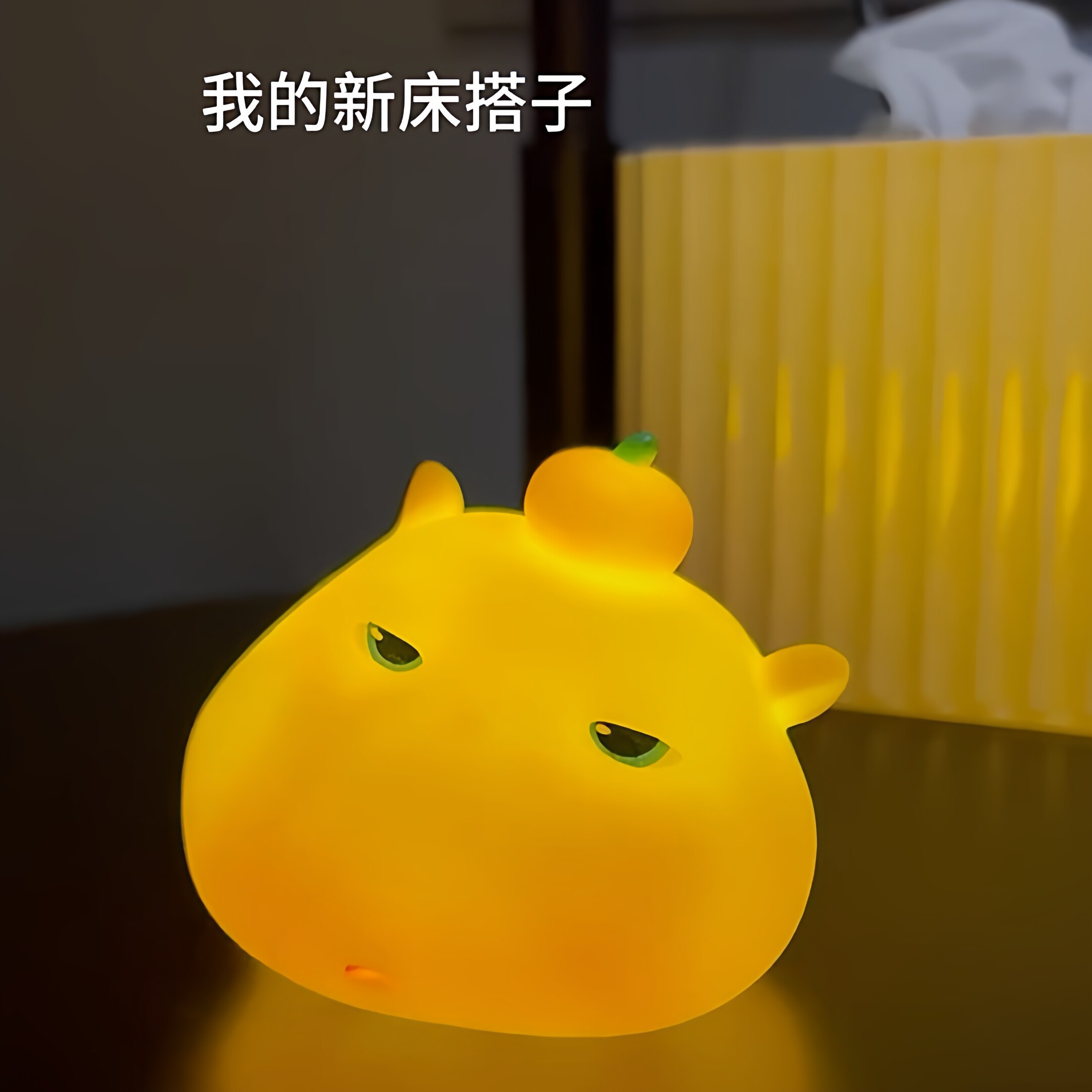 水豚噜噜可爱拍拍灯解压摆件灯