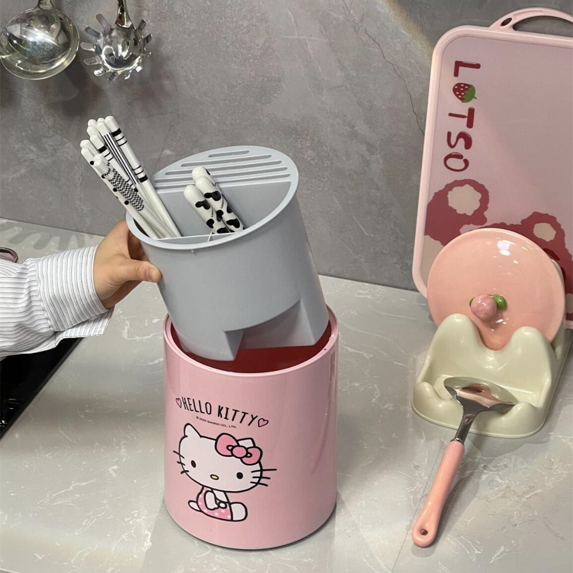 终于找到kitty收纳桶少女心萌化