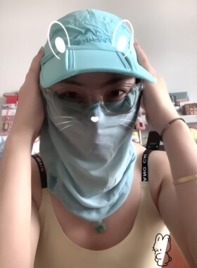 防晒神器全面防护遮阳帽护颈遮脸