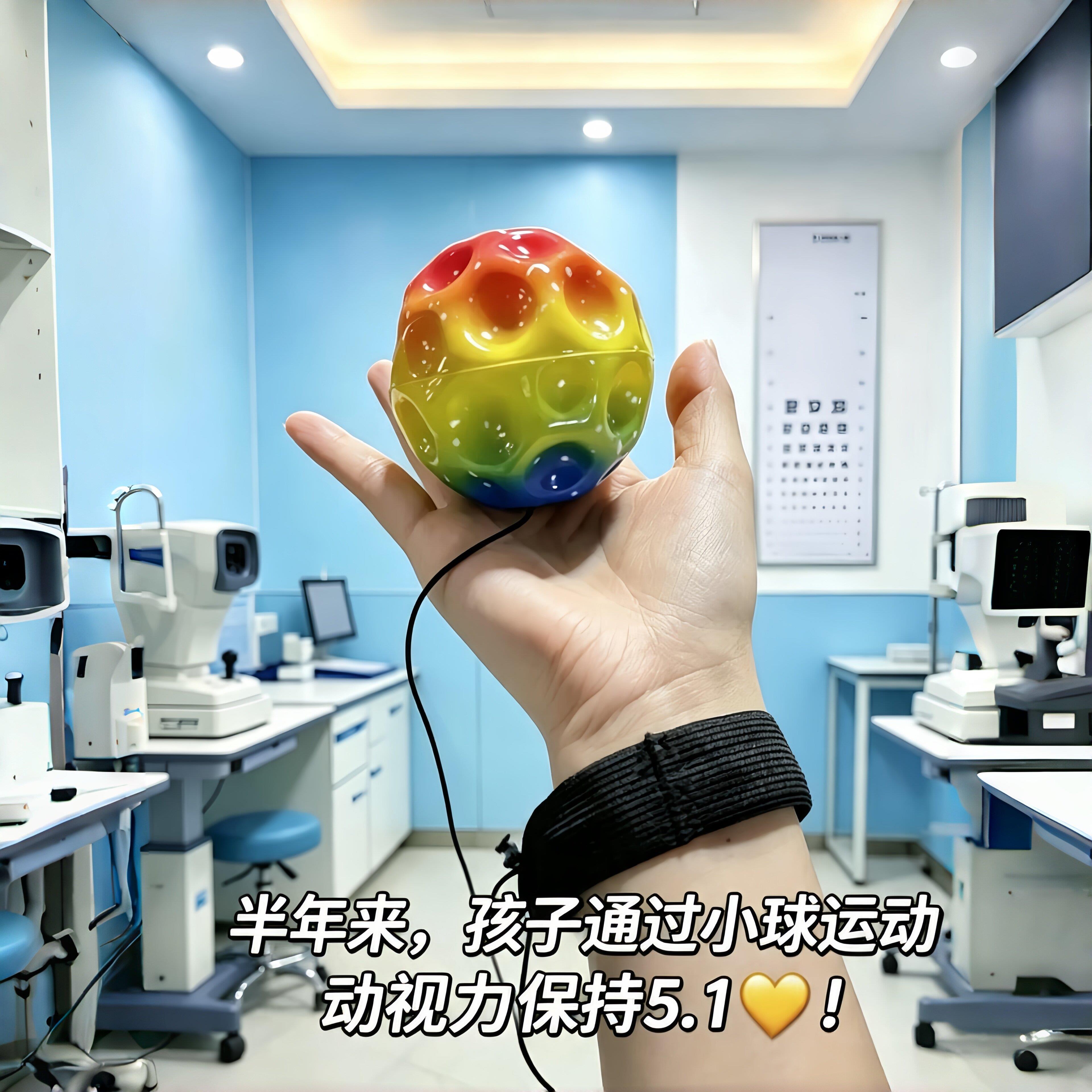 溜娃神器手腕弹力球视力训练玩具