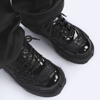 EMYLD 2025秋季原创厚底休闲德比鞋高级感皮鞋日系百搭通勤鞋女