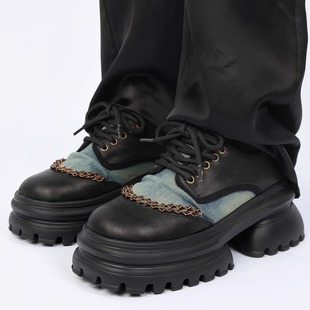 日系皮鞋 EMYLD2025秋冬新款 百搭松糕鞋 小众德比鞋 9.10 原创厚底鞋