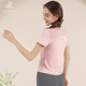 夏季 健身服上衣女瑜伽服速干衣宽松短袖 跑步运动训练网红T恤套装