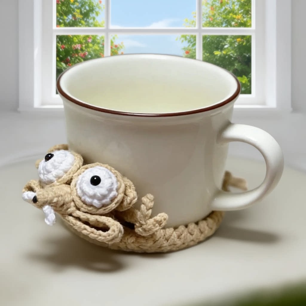 【成品全国包邮】去班味抽象松鼠杯垫成品创意可爱礼物送朋友闺蜜