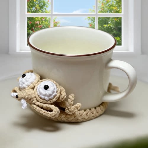 【成品发货】去班味松鼠杯垫成品冰河世纪仓鼠创意可爱杯垫材料包