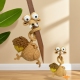 长脖松鼠背包挂件可爱抽象送朋友对象礼物材料包 包邮 成品全国