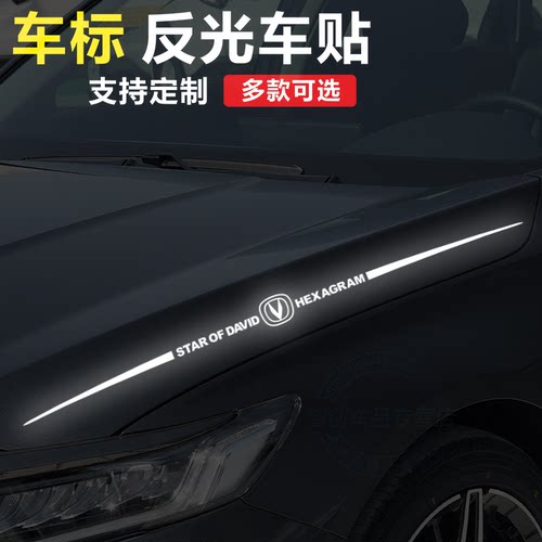 适用于长安CS35逸动CS55悦翔CS75Plus/UNT-I汽车反光装饰车标车贴 - 封面