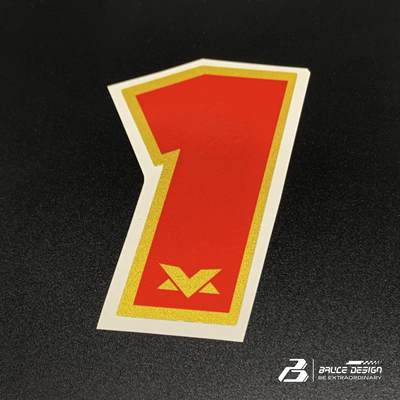 F1红牛维斯塔潘1号车贴头盔贴3M反光