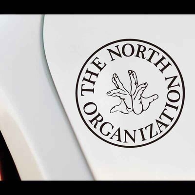 The North Organization 平民组织车贴汽车旅行箱电动摩托车贴纸