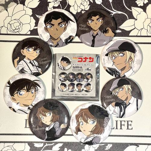 【现货】名侦探柯南黑白系列徽章柯南安室透灰原哀服部平次周边谷