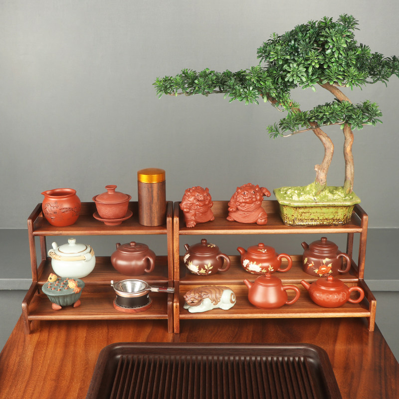 全黑胡桃实木，前后层收纳