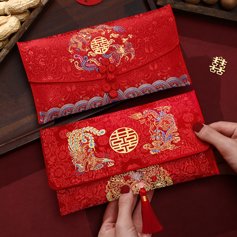 改口布红包结婚专用万元大号一对