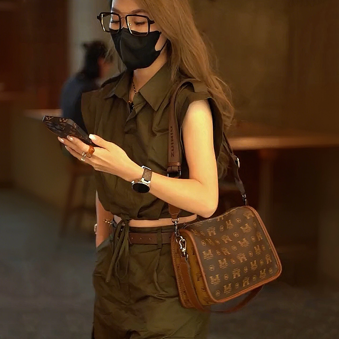 法国CKDW轻奢真皮女包新款时尚腋下包单肩斜挎包高级百搭豌豆包