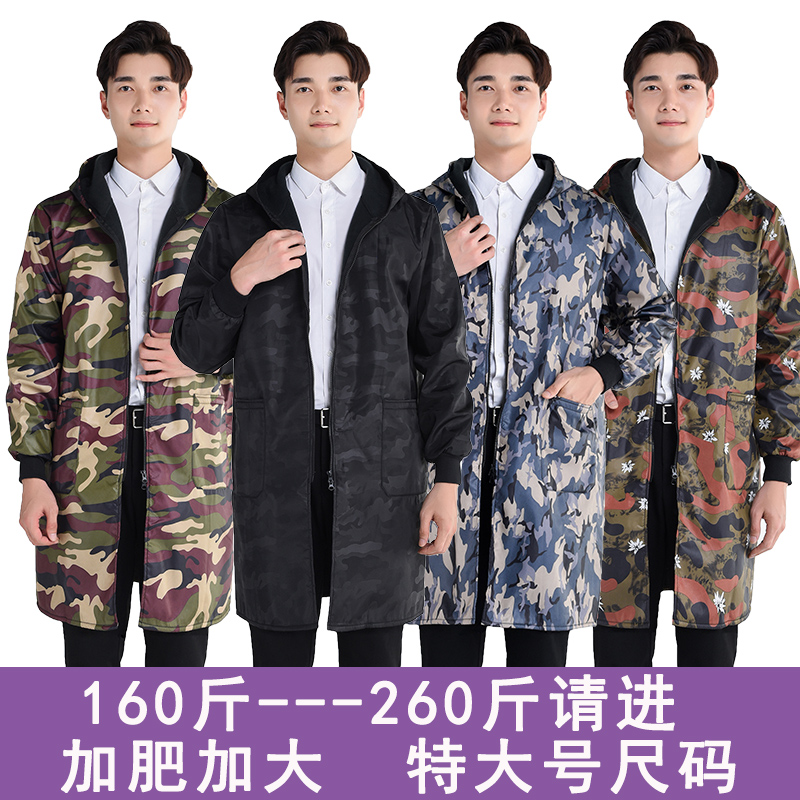 长款罩衣加肥冬季围裙大褂子防水