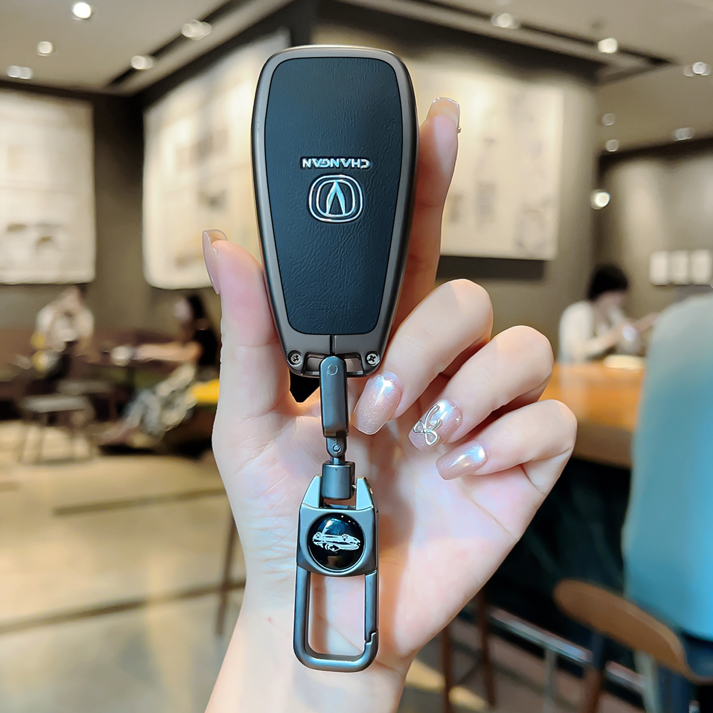 26款长安逸动四代钥匙套cs75plus汽车cs55plus男士nuiv女士uniz扣