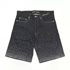 Sp5Der Loose-Fitting Raw Denim High Street Shorts