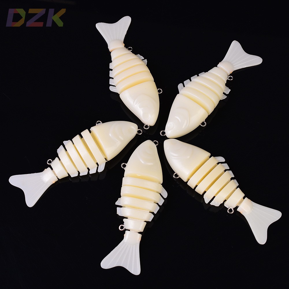 10cm路亚鱼饵塑料硬饵7节多节鱼胚体高端路亚本体假饵HS001y4