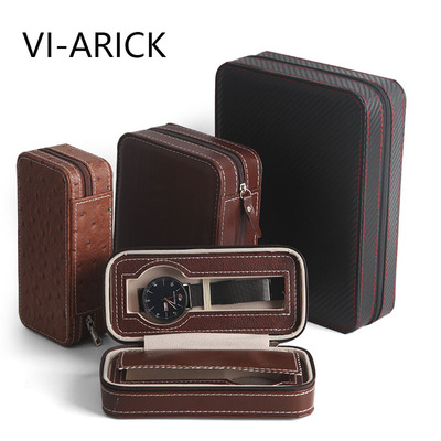 VI-ARICK皮质手表包收纳盒腕表展示盒表首饰盒手表盒子表带整理盒