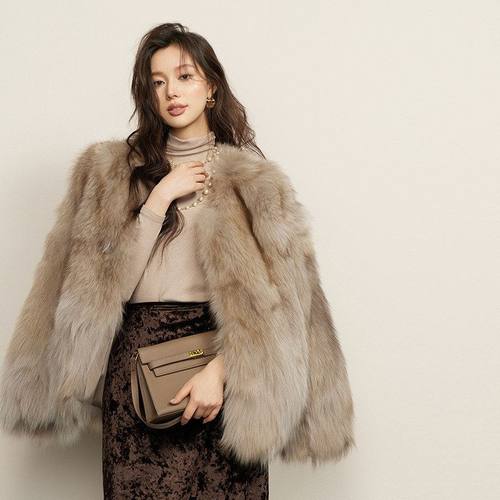 AUS浮生似梦进口银狐狐狸毛轻盈