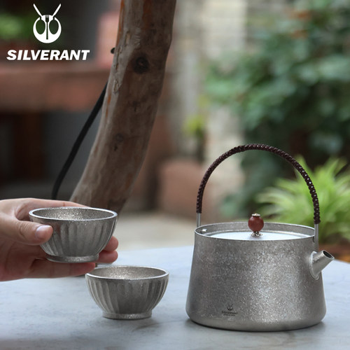 银蚁纯钛烧水壶大容量抑菌养生