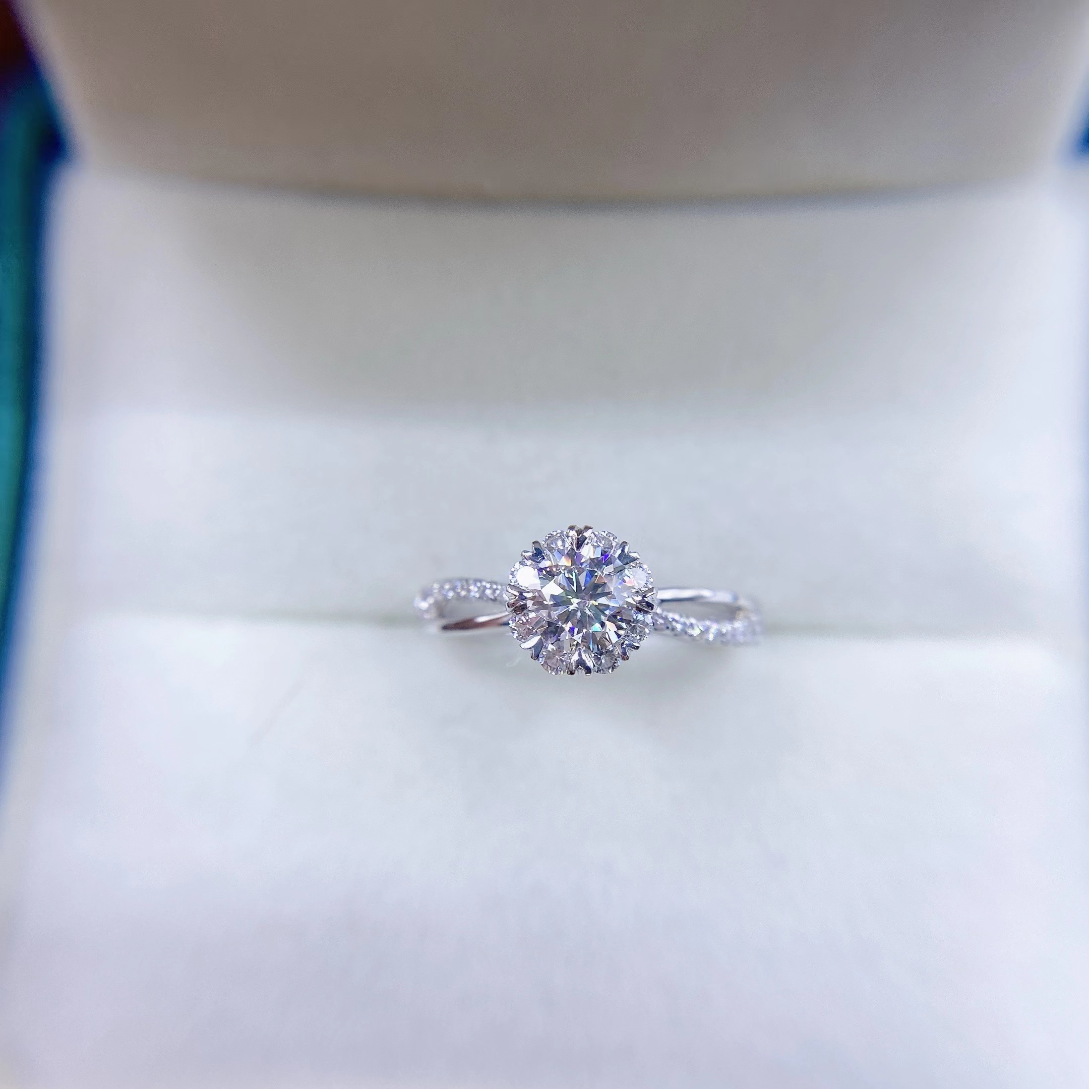 18K金au750戒指戒托定制