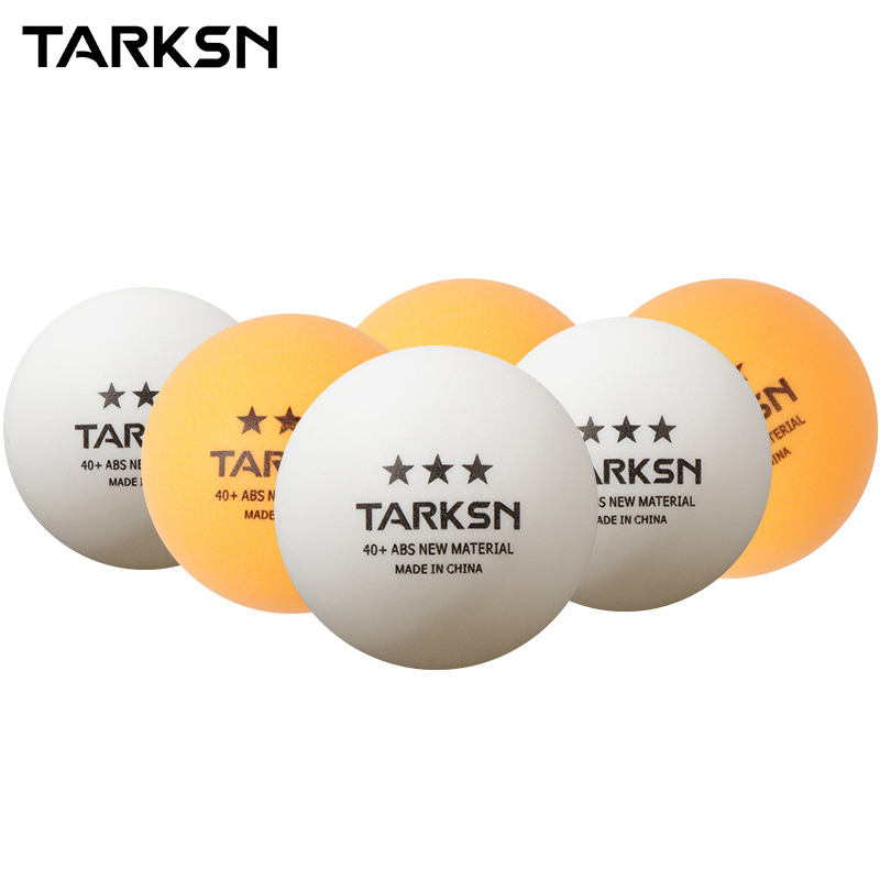 塔克森Tarksn三星乒乓球新材料40+比赛训练球100个发球机3星T40+
