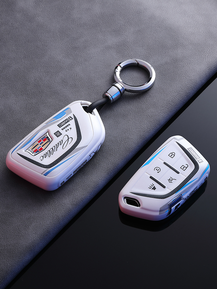 适用凯迪拉克CT5钥匙套CT6 CT4 GT4 XT4 XT5 XT6 XTS壳ATSL扣SRT