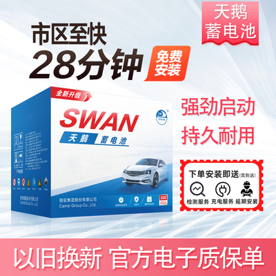 以旧换新蓄电池天鹅12V60AH