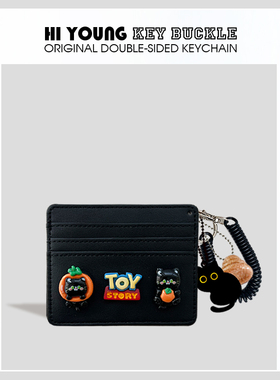 「橘子小黑猫」HiYOUNG原创黑猫PU便携卡套公交地铁银行证件防丢