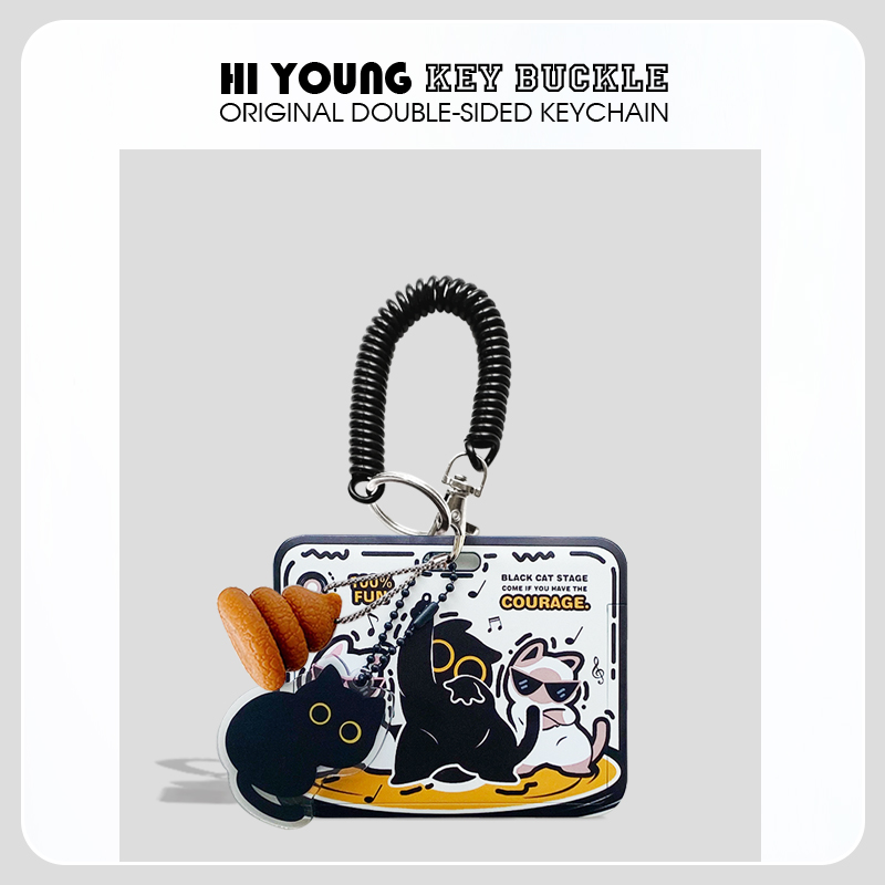 HiYOUNG卡套原创DJ小黑猫