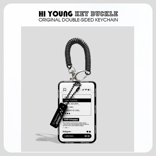HiYOUNG原创黑色INS卡套