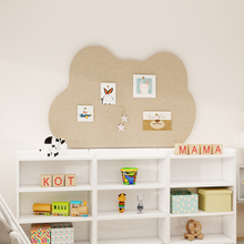 儿童房间墙面布置创意毛毡板照片墙3d立体免打孔留言板软木板墙贴