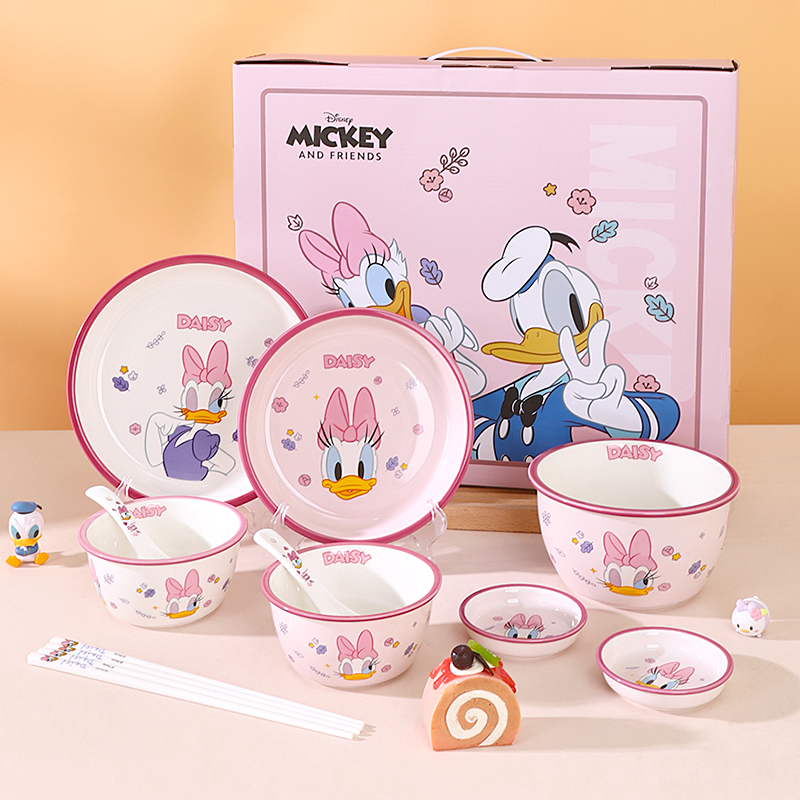 陶瓷可爱碗筷套装礼盒送礼高颜值