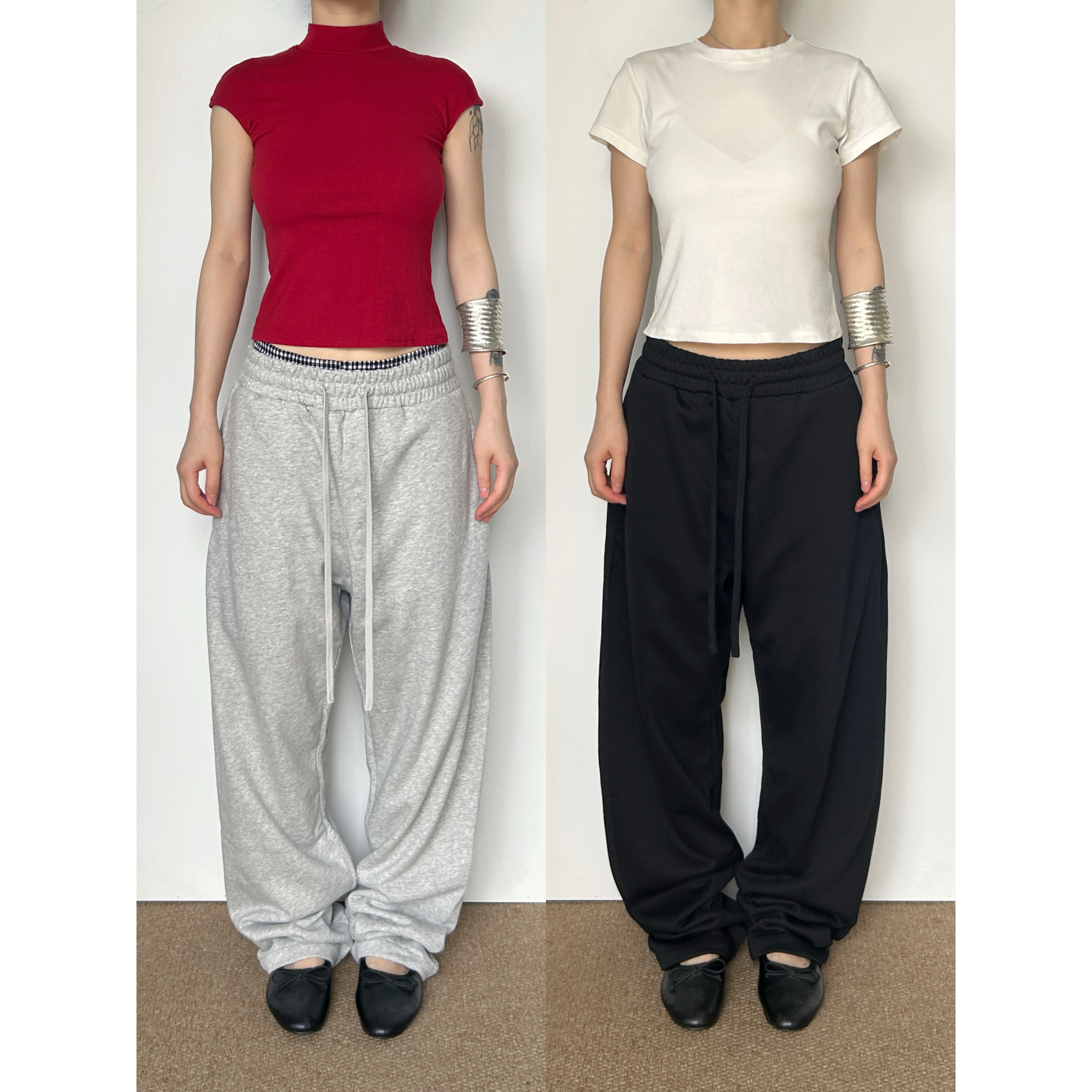 圆圈CIRCLE美式毛圈直筒卫裤春夏宽松休闲显瘦百搭阔腿拖地裤男女