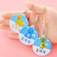 Детская именная наклейка для детского сада, водонепроницаемая форма, с вышивкой, делается под заказ