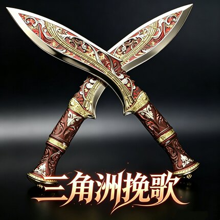 三角洲游戏周边S10赛季挽歌锌合金尼泊尔22cm模型收藏品摆件玩具