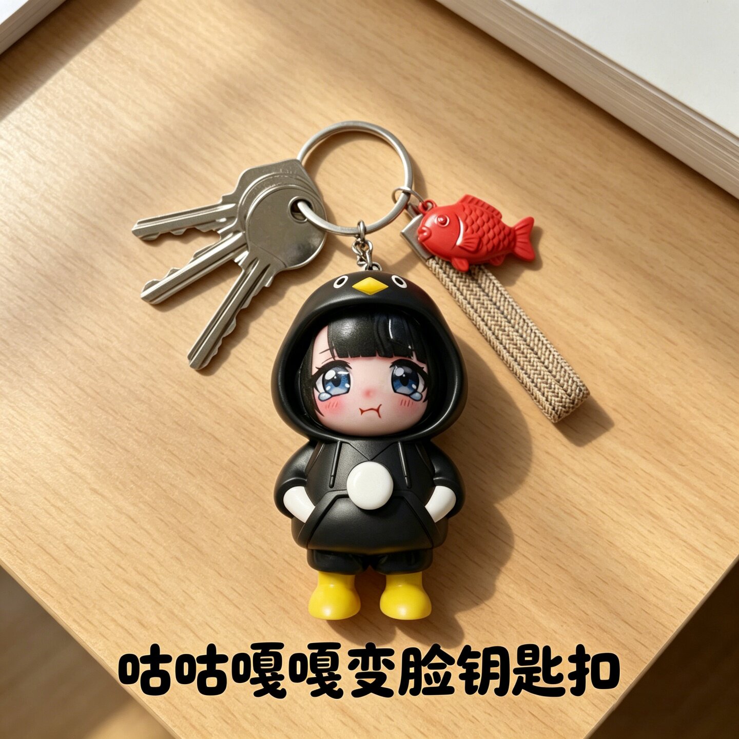 咕咕嘎嘎企鹅管理员变脸潮玩手办图片