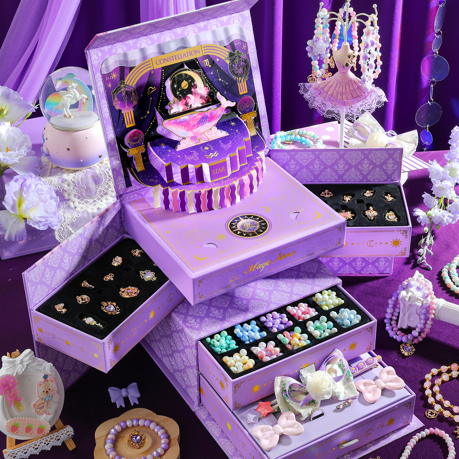 串珠礼盒女孩子的生日礼物十10岁