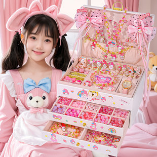 儿童串珠礼盒女孩美乐蒂手链手工diy材料手串珠子玩具生日礼物小6