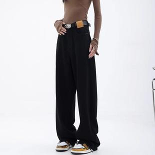 女夏季 美式 Michael 复古设计感牛仔裤 高腰直筒阔腿长裤 Keble 新款