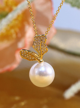 日系coss kokos925银萝卜头项坠半成品空托珍珠玉石吊托女diy