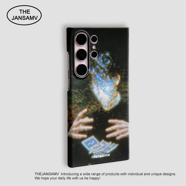 魔法师高级感适用三星S25ultra手机壳红色s24/s23/s22note20ultra半包硬壳韩国涂层菲林个性创意新款