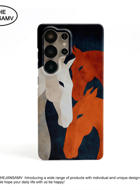 三马高级感适用三星S25ultra手机壳s24/s23/s22note20ultra半包硬壳韩国涂层菲林个性创意新款