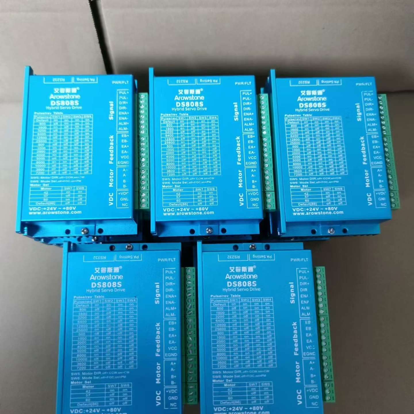 可维修艾睿斯通闭环步进驱动器，型号DS808S，一起几十台，成色非