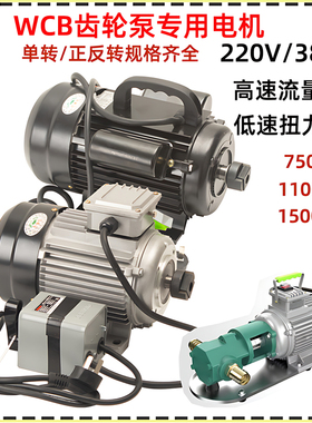 正反转WCB齿轮泵电机自吸式齿轮泵不锈钢电动抽油泵柴油220V380V