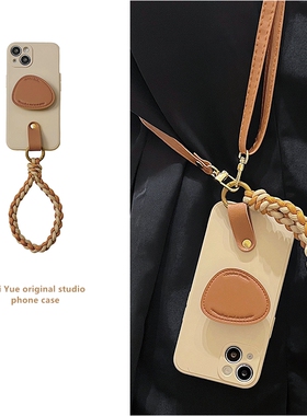 opporeno11手机壳reno10pro+带挂绳reno12/9/8/7斜挎5背带6新款findx6皮质支架findx5女findx3软findx7ultra