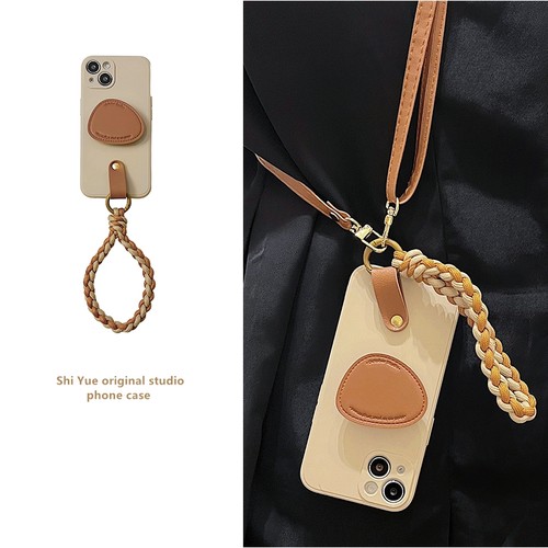 三星s23ultra手机壳s23+带挂绳s22+斜挎s21可背带s20创意几何皮质支架s10女note20/10全包s23fe硅胶s24ultra