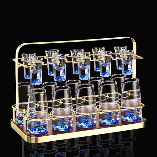 白酒杯分酒器蓝山酒具套装