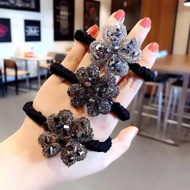 四叶草发圈马尾发绳皮筋扎头发